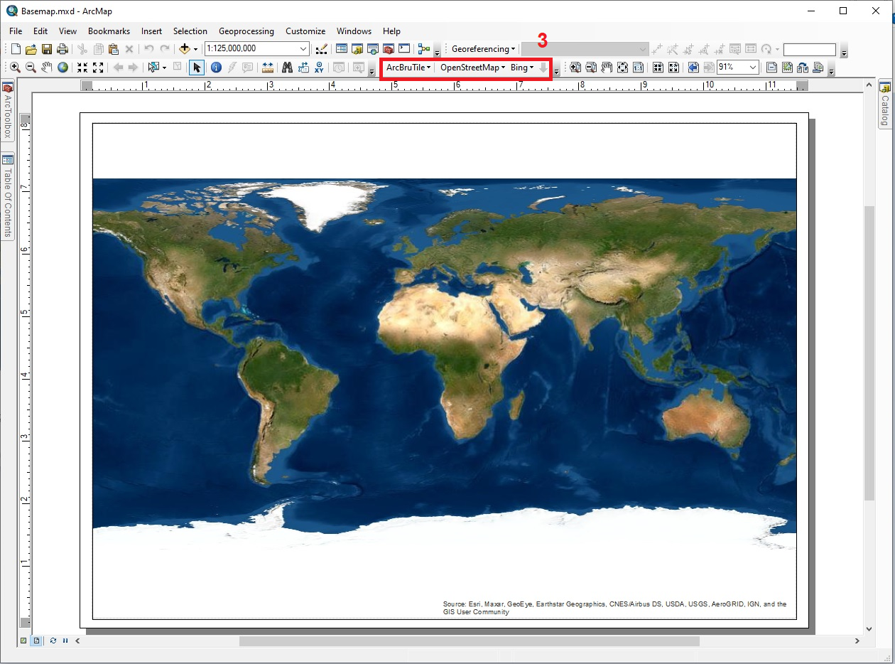 Bing Map ашиглан ArcMap дээр зураглал боловсруулах - CBIT